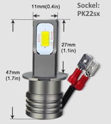 Rallye-LED-Lampen PK22sx für Offroad und Rallye