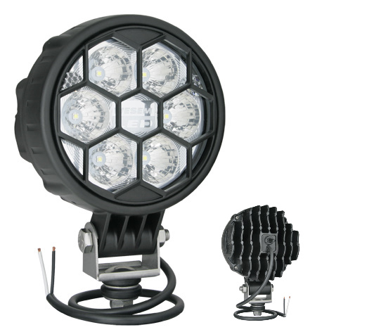 WESEM LED Arbeitsscheinwerfer RUND Ø 117x74mm mit Ein- und Ausschalter