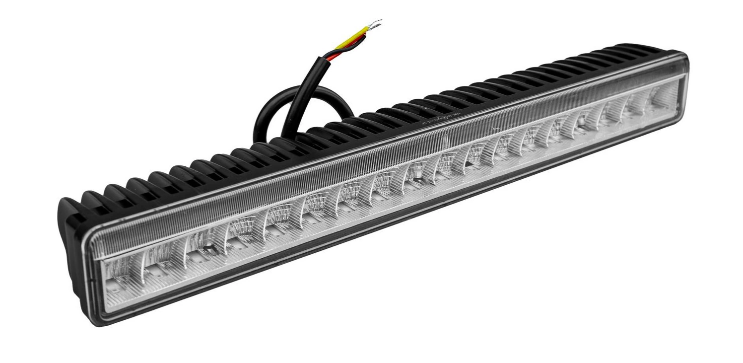 x3-Led Bar m. Positionslicht (ECE R112, ECE R10, ECE R7) (380 mm Breite x 57 mm Tiefe - 45 mm Höhe (54 mm mit Halter) LED Bar Zusatzscheinwerfer mit E Zulassung