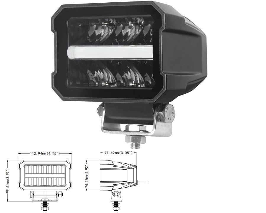x3LED-Fernscheinwerfer ECO-Line für MOTORAD und QUAD
