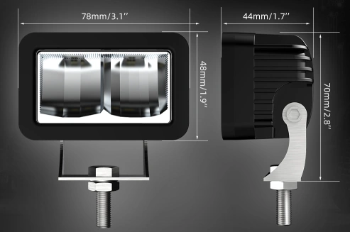 XRE-LED Wettbewerbsscheinwerfer Hi/Lo für Offroad-Motorrad, Quad, ATV, UTV und Enduro