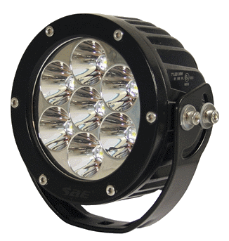 SAE High Power 120mm LED Zusatzscheinwerfer 35 Watt mit E Zulassung