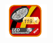 Angebot von LED Scheinwerfer mit E-Zulassung 